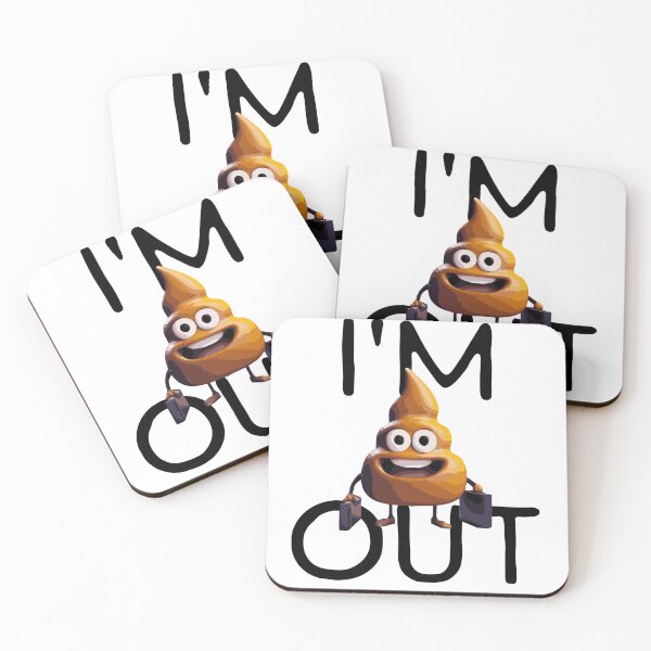 Item preview, I'm Shitting Out - Funny Poop Emoji design. designed and sold by JonathanP514.