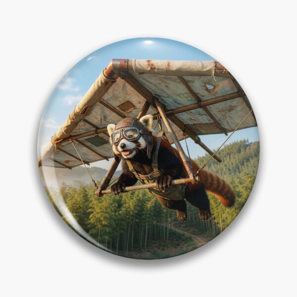 Item preview, Red Panda Flies over Bamboo Grove designed and sold by Tridentulus.