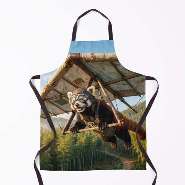 Item preview, Red Panda Flies over Bamboo Grove designed and sold by Tridentulus.