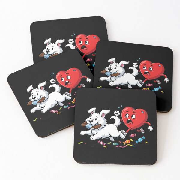 Item preview, Samoyed Dog Heart Chocolate Valentine Dog designed and sold by OlakunleOloroz.