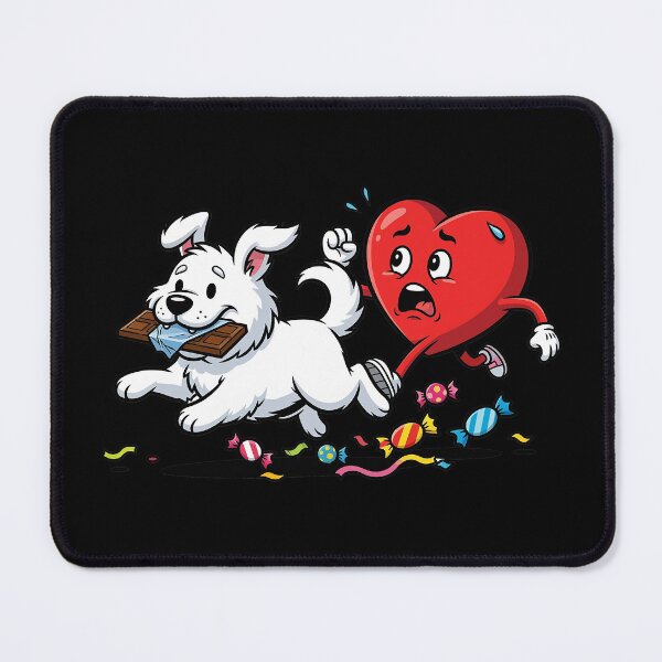 Item preview, Samoyed Dog Heart Chocolate Valentine Dog designed and sold by OlakunleOloroz.