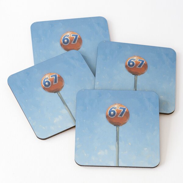 Item preview, 67 - gas station logo painting designed and sold by VelcroFathoms.
