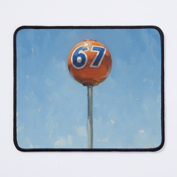 Item preview, 67 - gas station logo painting designed and sold by VelcroFathoms.