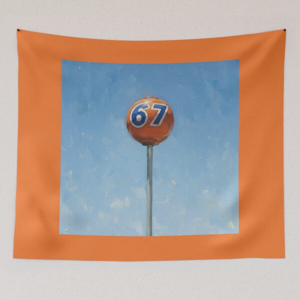 Item preview, 67 - gas station logo painting designed and sold by VelcroFathoms.