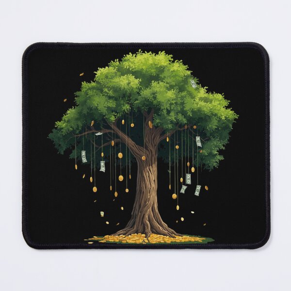 Item preview, Money Tree Illustration – Wealth and Prosperity Digital Artwork designed and sold by PixelVibe782.