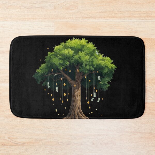 Item preview, Money Tree Illustration – Wealth and Prosperity Digital Artwork designed and sold by PixelVibe782.