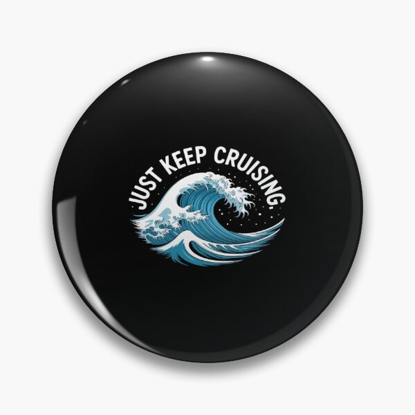 Item preview, Just Keep Cruising Aqua Wave designed and sold by Tatianamiobi.