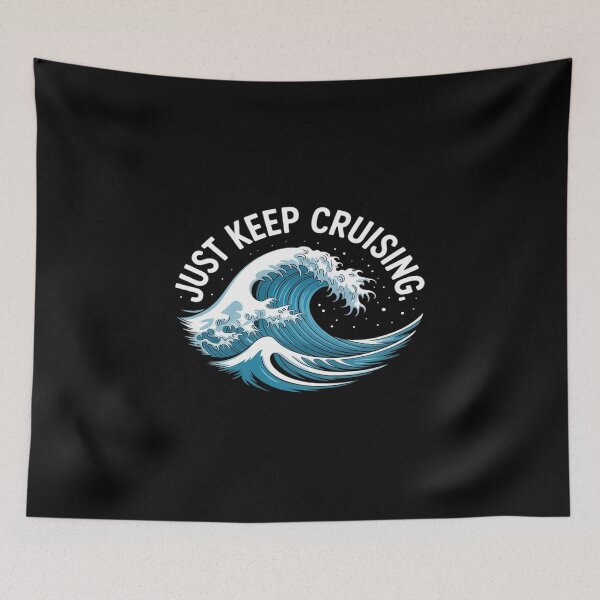 Item preview, Just Keep Cruising Aqua Wave designed and sold by Tatianamiobi.