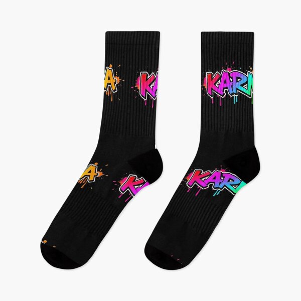 Artikelvorschau, KARMA Graffiti Art – Lebendige digitale Illustration im Regenbogen-Streetstyle entworfen und verkauft von PixelVibe782.