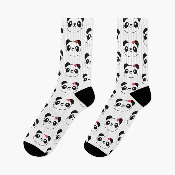 Item preview, Cute Panda Face with Flower – Kawaii Animal Illustration designed and sold by BinbriArts .