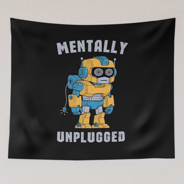Item preview, Mentally Unplugged designed and sold by GODZILLARGE.