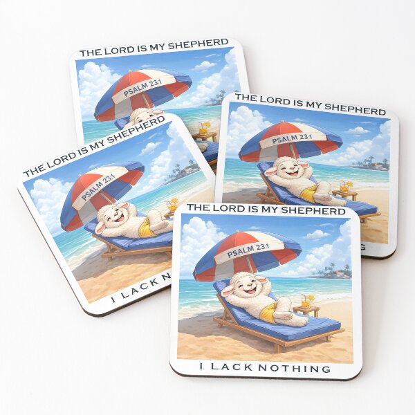 Item preview, The Lord is my Shepherd  I lack nothing (beach) 1 designed and sold by Warih.
