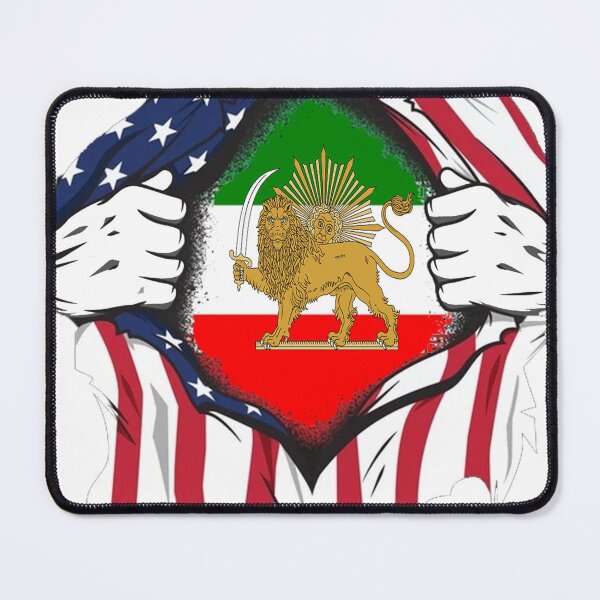 Item preview, Persia Historic Iranian Flag Hands Ripping Flag on Chest designed and sold by Avatiahshop.
