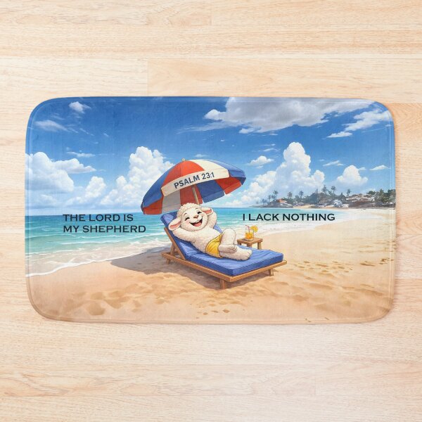 Item preview, The Lord is my Shepherd  I lack nothing (beach) 1 designed and sold by Warih.