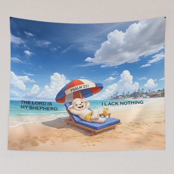 Item preview, The Lord is my Shepherd  I lack nothing (beach) 1 designed and sold by Warih.