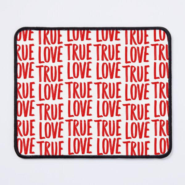 Item preview, True Love Red Typography Pattern Minimal Valentine Design designed and sold by Sketchbook Studio by Aqsaa.