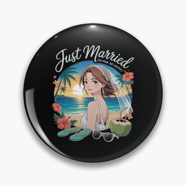 Item preview, Just Married So Far So Good Sunny Wedding designed and sold by Tatianamiobi.