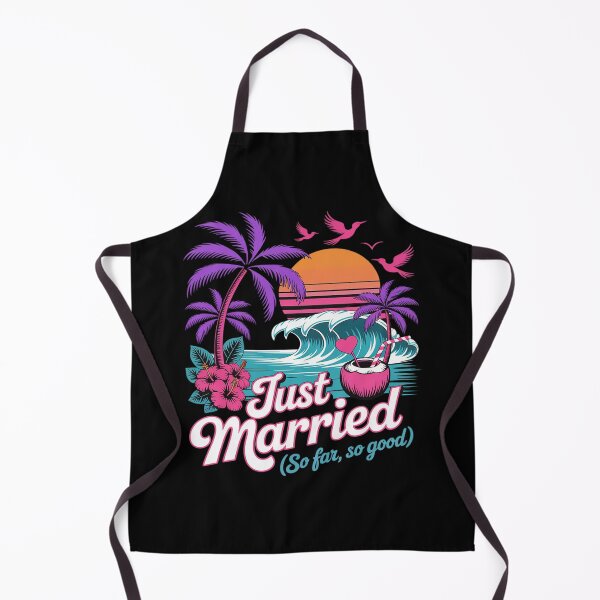Item preview, Just Married So Far So Good Palm Tree Honeymoon designed and sold by Tatianamiobi.