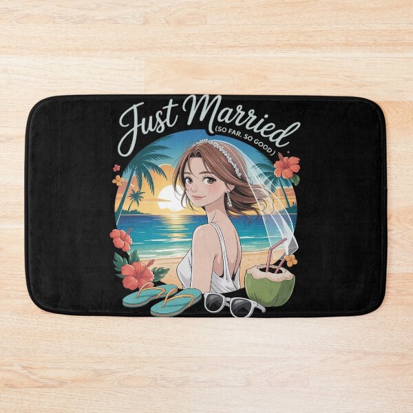 Item preview, Just Married So Far So Good Sunny Wedding designed and sold by Tatianamiobi.