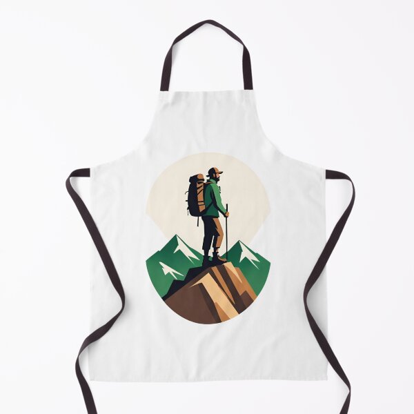 Item preview, Mountain Hiker Illustration – Adventure Hiking and Outdoor Explorer Art designed and sold by AlxVel.