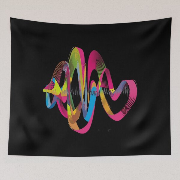Item preview, Colorful Soundwave Abstract designed and sold by fkowcmdno87.