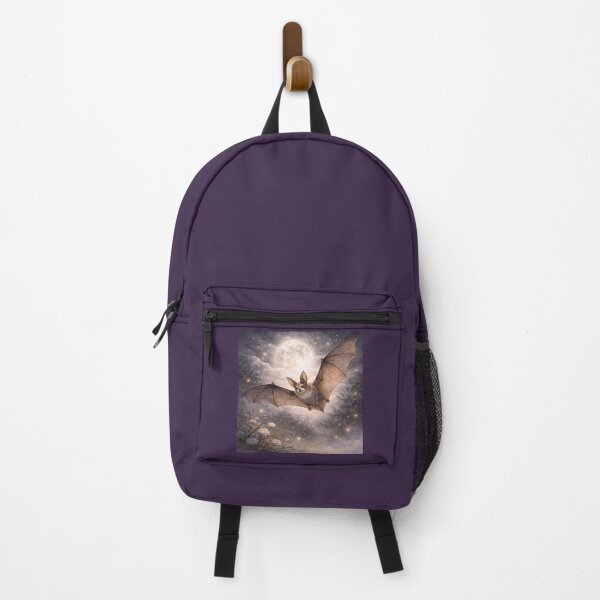 Item preview, Bat – Navigating the Dark | Moonlit Night Wildlife Art designed and sold by GeoWild Designs.