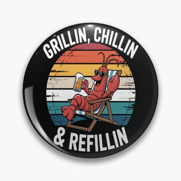 Item preview, Grillin Chillin Refillin Grill Master Dad Beer designed and sold by CottonCandyPrin.