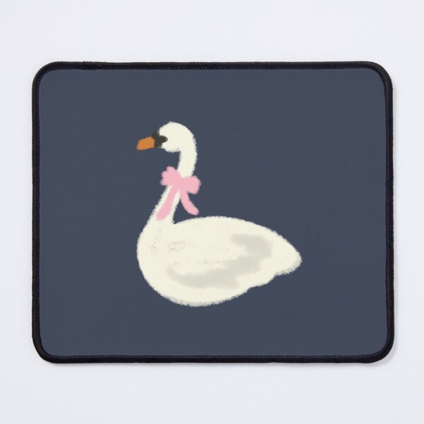 Item preview, swan with bow coquette cute whimsical twee pastel designed and sold by Kyna Arts.