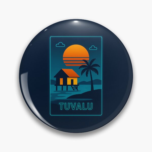 Item preview, Tuvalu Neon Travel designed and sold by Thistle-TShop.