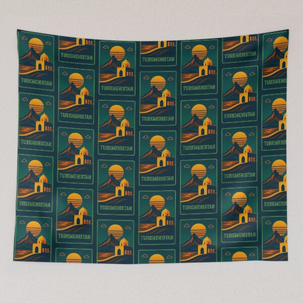 Item preview, Turkmenistan Neon Travel designed and sold by Thistle-TShop.