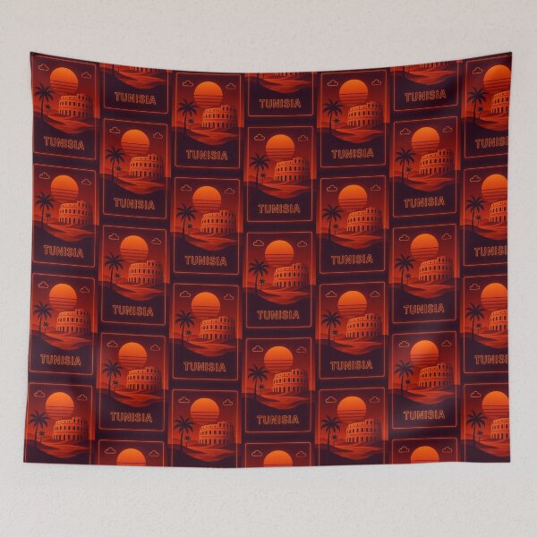 Item preview, Tunisia Neon Travel designed and sold by Thistle-TShop.