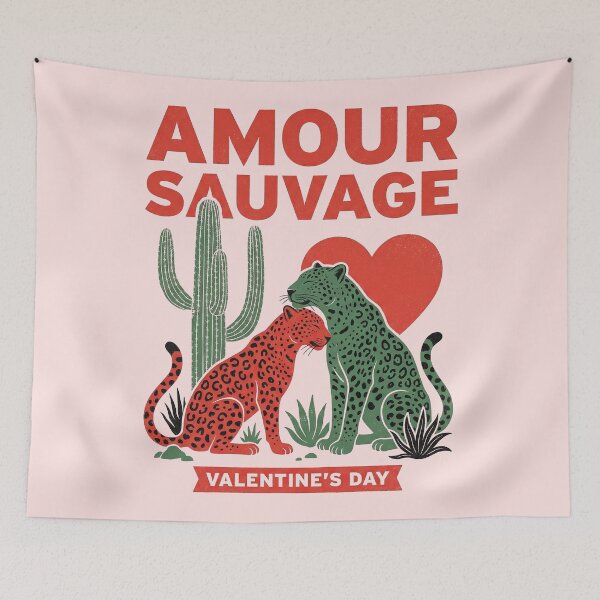 Item preview, Amour Sauvage Wild Desert Leopard Love designed and sold by zzz888.