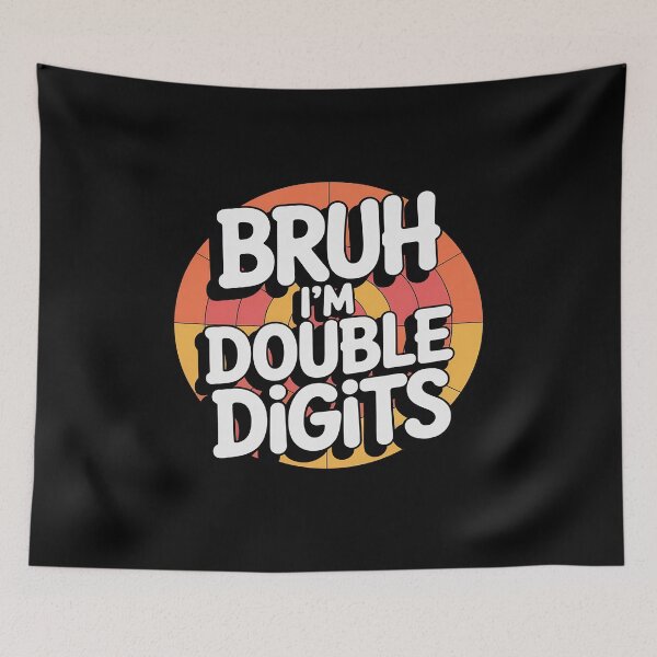 Item preview, Kids Bruh I'm Double Digits 10th Birthday designed and sold by HORIZBoutique.