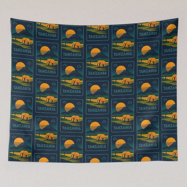 Item preview, Tanzania Neon Travel designed and sold by Thistle-TShop.