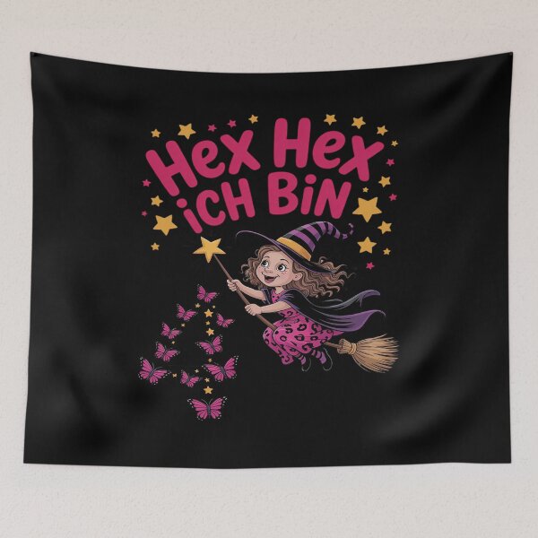 Artikelvorschau, Kinder Hex Ich bin 4 Hexen Geburtstag entworfen und verkauft von HORIZBoutique.