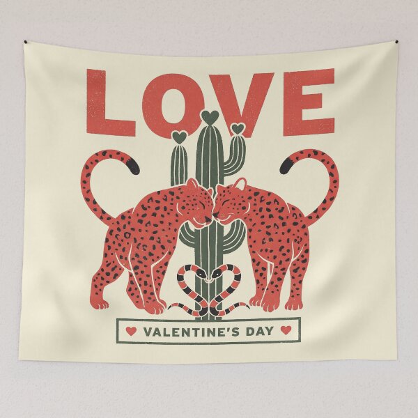Item preview, Love Wild Desert Red Leopard & Cactus designed and sold by zzz888.