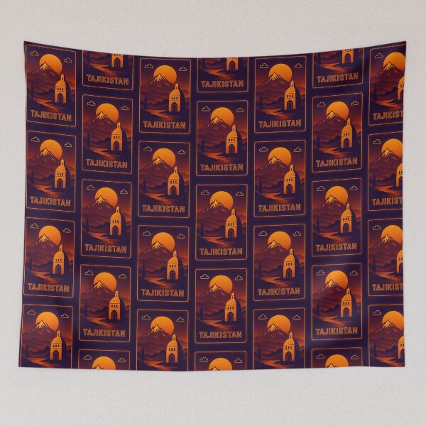 Item preview, Tajikistan Neon Travel designed and sold by Thistle-TShop.