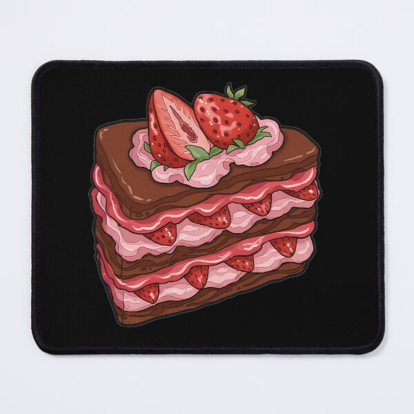Item preview, Hearty Chocolate Strawberry Layer Cake designed and sold by cozy corner co. .