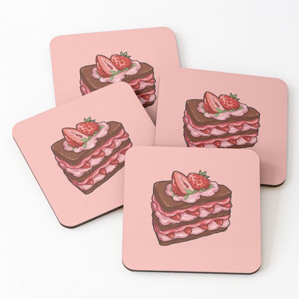 Item preview, Hearty Chocolate Strawberry Layer Cake designed and sold by cozy corner co. .