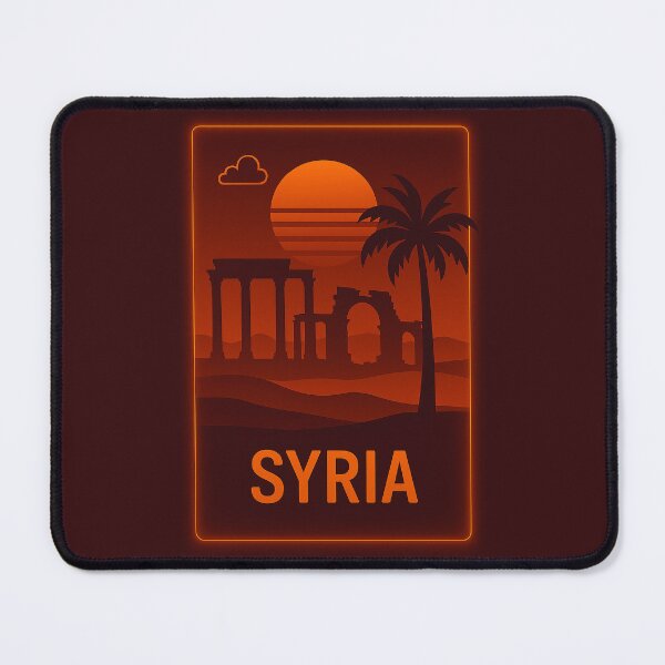 Artikelvorschau, Syrien Neon Travel entworfen und verkauft von Thistle-TShop.