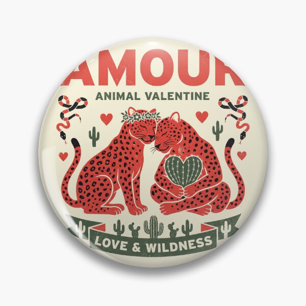 Item preview, Amour Animal Red Leopard Folk Art designed and sold by zzz888.