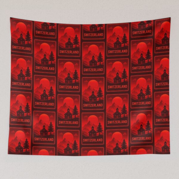Item preview, Switzerland Neon Travel designed and sold by Thistle-TShop.