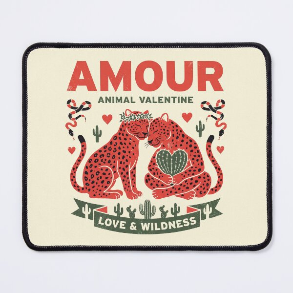 Item preview, Amour Animal Red Leopard Folk Art designed and sold by zzz888.