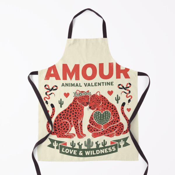 Item preview, Amour Animal Red Leopard Folk Art designed and sold by zzz888.