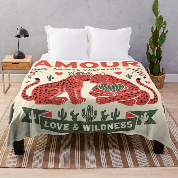 Item preview, Amour Animal Red Leopard Folk Art designed and sold by zzz888.