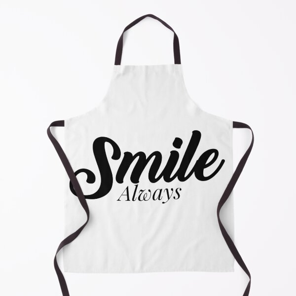 Item preview, smile always, Motivational Quote, simple black word designed and sold by BlareBlare.
