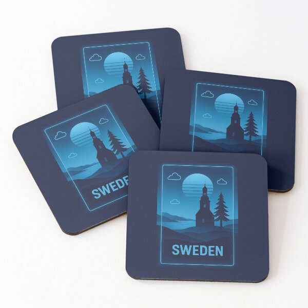Item preview, Sweden Neon Travel designed and sold by Thistle-TShop.