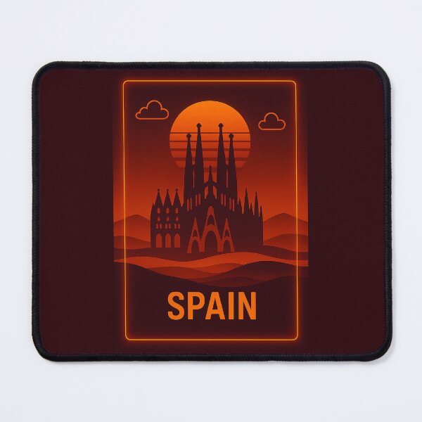 Item preview, Spain Neon Travel designed and sold by Thistle-TShop.