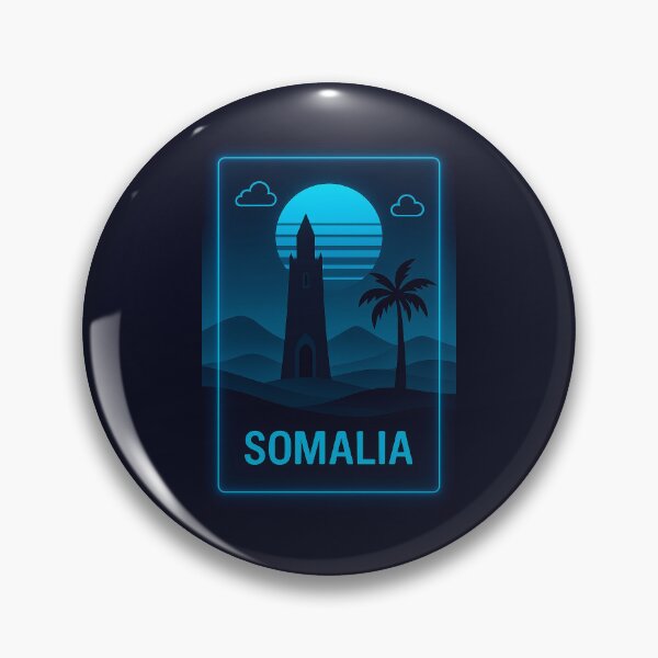 Artikelvorschau, Somalia Neon Travel entworfen und verkauft von Thistle-TShop.