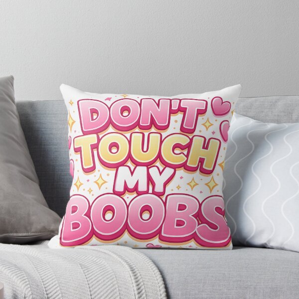 Item preview, Dont Touch My Boobs – Funny Feminist Quote Illustration designed and sold by Arte Cartoon From TagTeam Group.